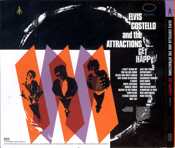 Elvis Costello And The Attractions  Get Happy : Back